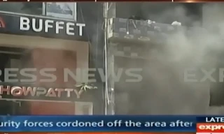 Hiện trường vụ đánh bom.