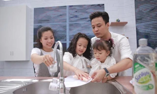 Lần đầu cả gia đình diễn viên Hồng Đăng cùng tham gia sự kiện.