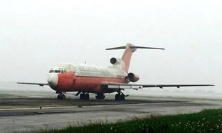 Chiếc máy bay bị bỏ quên 10 năm tại Nội Bài Ảnh: Báo Giao thông 