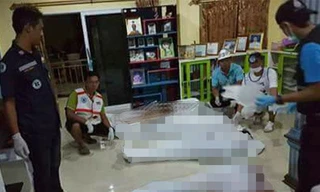 Hiện trường vụ thảm sát. 