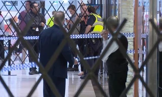 Cảnh sát phong tỏa khu vực bị tấn công. Ảnh: AAP