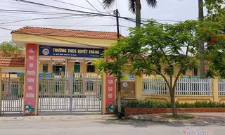 Trường THCS Quyết Thắng - nơi xảy ra sự việc