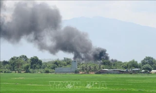 Hiện trường vụ cháy.