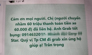 Đi xe ôm 60 nghìn đồng, khách trả nhầm 60 triệu đồng