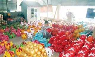 Heo đất đủ màu sắc