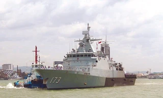 Một khinh hạm thuộc Hải quân Hoàng gia Malaysia Ảnh: Philstar 
