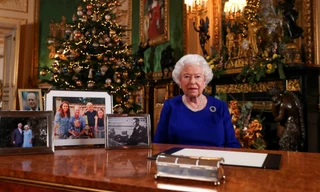 Bức ảnh Nữ hoàng Anh được đăng tải kèm thông điệp Giáng sinh 2019 ảnh: Reuters 