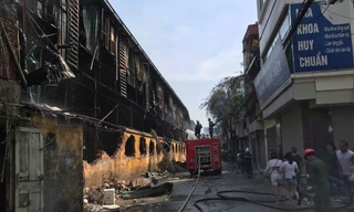 Hiện trường vụ cháy ảnh: CTV