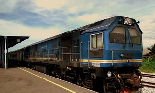 Một đầu máy xe lửa ở Malaysia do Trung Quốc chế tạo. Ảnh: commons.wikimedia.org 