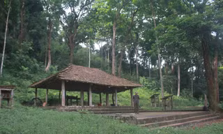 Ngôi đình của người dân tộc Cao Lan trong khu rừng lim 