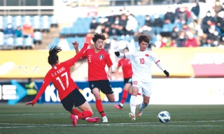 Các cầu thủ nữ Việt Nam có được những kinh nghiệm quý giá sau trận đấu với ĐT nữ Hàn Quốc ảnh: VF 