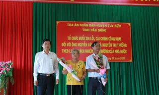 Cán bộ gây oan sai không phải trực tiếp xin lỗi