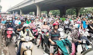 Theo phương án, khi triển khai đề án phương tiện giao thông tại Hà Nội sẽ chịu 3 mức phí khi vào nội đô. Ảnh: T.Đảng