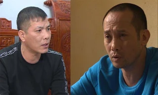 Hai đối tượng Tuấn và Tuyên bị tạm giữ hình sự. Ảnh: Công an Thanh Hóa cung cấp 