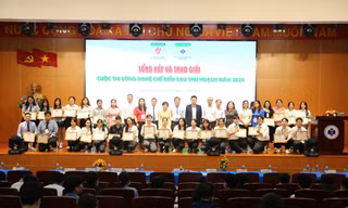 Cuộc thi 'Công nghệ chế biến sau thu hoạch' năm 2024 đã chọn được những dự án xuất sắc của sinh viên