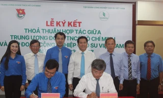 T.Ư Đoàn và Tập đoàn Công nghiệp cao su Việt Nam ký thỏa thuận hợp tác