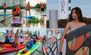 Bạn trẻ TP. HCM hào hứng với chèo thuyền SUP