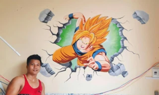 Theo đuổi đam mê vẽ tranh tường