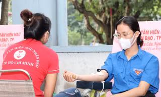 Sinh viên Học viện Thanh Thiếu niên Việt Nam tích cực hưởng ứng Hiến máu tình nguyện Chủ nhật Đỏ 