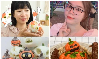 Bạn trẻ sáng tạo trang trí nhà cửa đón Halloween 