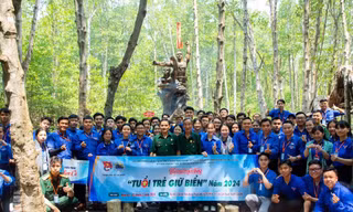 Sôi nổi các hoạt động ‘Tháng Ba biên giới’ tại Hội trại truyền thống ‘Tuổi trẻ giữ biển’ năm 2024