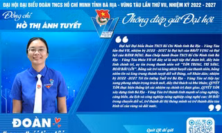 Chị Hồ Thị Ánh Tuyết tái đắc cử Bí thư Tỉnh Đoàn Bà Rịa – Vũng Tàu