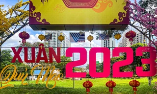 Những góc Tết ấn tượng tại Làng Đại học Thủ Đức