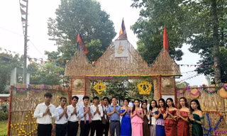 Trường ĐH An Giang tổ chức Lễ đón Tết cổ truyền Chol Chnam Thmay cho sinh viên