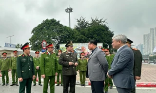 Giám đốc Công an Hà Nội kiểm tra phương án bảo vệ chuyến thăm của Tổng Bí thư, Chủ tịch Trung Quốc Tập Cận Bình