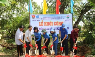 Tỉnh Đoàn Sóc Trăng khởi công xây dựng cầu nông thôn