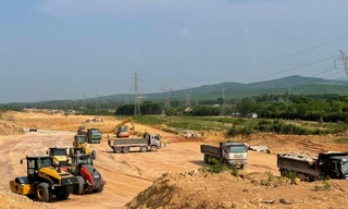 Cao tốc Bắc – Nam đoạn qua Quảng Bình đang được gấp rút thi công