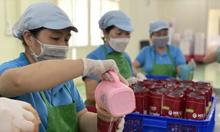 Để giữ mạch sản xuất, Công ty TNHH NPFood Việt Nam chấp nhận vay vốn bên ngoài. Ảnh: U.P