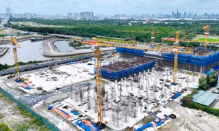Một dự án nhà ở xã hội tại TP Thủ Đức, TPHCM đang được triển khai xây dựng