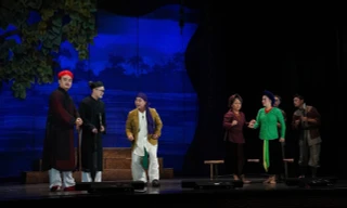 Cảnh trong vở Tuồng Tình mẹ