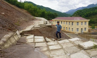 Một số hình ảnh sạt trượt tại dự án