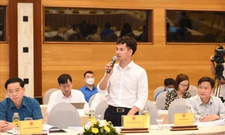 Các đại biểu tham dự hội thảo “Không gian mạng và sứ mệnh bảo vệ biên cương văn hóa tư tưởng của tuổi trẻ”. Ảnh: Xuân Tùng