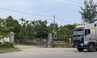 Cụm công nghiệp Đông Lễ là 1 trong 3 cụm công nghiệp ở TP Đông Hà thiếu hệ thống xử lý nước thải tập trung cũng như hệ thống quan trắc nước thải tự động, liên tục (Ảnh chụp sáng 6/10/2024)