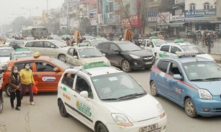 Hiện thành phố Hà Nội có 19.000 taxi và không cấp phép mới từ nhiều năm nay. Ảnh: T.Đảng