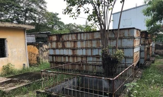 Trạm xử lý nước thải Cụm công nghiệp làng nghề Tân Triều bỏ hoang nhiều năm nay