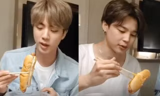 Hãy cho BTS một đôi đũa, BTS có thể gắp cả thế giới để ăn: Đến bánh kem còn gắp được mà!