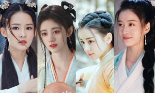 Không phải mỹ nhân cổ trang nào cũng bị “dìm” với kiểu tóc “hai râu” như Địch Lệ Nhiệt Ba