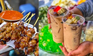 Bản đồ ăn vặt THCS Nguyễn Hữu Thọ: Thiên đường xiên que trà sữa mê quên lối về