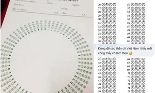 Lác mắt trước phiếu trả lời trắc nghiệm chống gian lận của trường Đại học ở Thái Lan