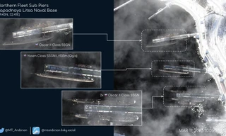 Ảnh vệ tinh tiết lộ Nga triển khai hàng loạt tàu ngầm, cách biên giới NATO chỉ 60 km