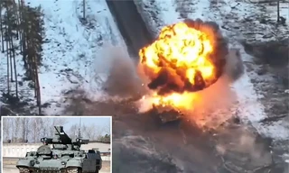 'Kẻ hủy diệt' Terminator trúng đạn ở chiến trường Ukraine 