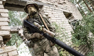 Súng trường Vykhlop bullpup của an ninh Nga xuất hiện trong chiến dịch quân sự ở Ukraine?