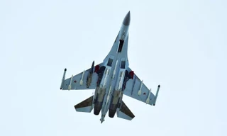 Máy bay chiến đấu Su-35S của Nga tuần tra trên Biển Đen
