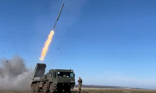 Ukraine khoe uy lực hệ thống pháo phản lực RM-70 Vampire