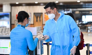 Hình ảnh sân bay Nội Bài ngày đầu mở cửa đón khách trở lại