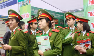 Những điểm mới nhất tuyển sinh vào các trường đại học khối công an